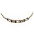 Collana Choker Christian Dior Metallo Tonalità Oro Auth SW2531