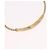 Collana Choker Christian Dior Metallo Tonalità Oro Auth SW2531 - vista 10