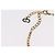 Collana Choker Christian Dior Metallo Tonalità Oro Auth SW2531 - vista 16