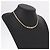 Collana Choker Christian Dior Metallo Tonalità Oro Auth SW2531 - vista 17