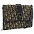 Borsa a tracolla Christian Dior Trotter Canvas Navy Gold Auth fm5383 D'oro Blu navy