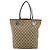 Borsa Tote GUCCI GG Canvas Beige Argento 120836 Auth 192823 - vista 2