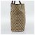 Borsa Tote GUCCI GG Canvas Beige Argento 120836 Auth 192823 - vista 5