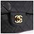 Borsa a tracolla CHANEL Chain Matelasse25 in pelle d'agnello nera e oro CC Auth 191834SAM Nero D'oro - vista 14