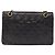 Borsa a tracolla CHANEL Chain Matelasse25 in pelle d'agnello nera e oro CC Auth 191834SAM Nero D'oro - vista 3