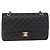 CHANEL Borsa a Spalla Chain Matelasse 25 Pelle Caviar Nera Oro CC Auth yk20614SM Nero D'oro - vista 2