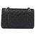 CHANEL Borsa a Spalla Chain Matelasse 25 Pelle Caviar Nera Oro CC Auth yk20614SM Nero D'oro - vista 3