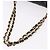 CHANEL Borsa a Spalla Chain Matelasse 25 Pelle Caviar Nera Oro CC Auth yk20614SM Nero D'oro - vista 7