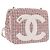 CHANEL Matelasse Chain Shoulder Bag Tweed Red Gold CC Auth 192084SAM Golden