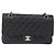 Borsa CHANEL Chain Matelasse 25 in pelle Caviar nera con CC argento Autentica yk20613SM - vista 2