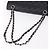 Borsa CHANEL Chain Matelasse 25 in pelle Caviar nera con CC argento Autentica yk20613SM - vista 7