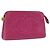 CHANEL COCO Mark Pouch Pelle Caviar Oro Rosa CC Auth BA14390A D'oro