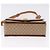 Céline Borsa a tracolla CELINE Macadam Canvas PVC Beige Oro Auth ka5222 D'oro - vista 9