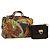 Borsa Salvatore Ferragamo Gancini PVC Scamosciato 2 Set Nero Marrone Auth 191708 D'oro