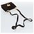 Borsa Salvatore Ferragamo Gancini PVC Scamosciato 2 Set Nero Marrone Auth 191708 D'oro - vista 13