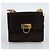 Borsa Salvatore Ferragamo Gancini PVC Scamosciato 2 Set Nero Marrone Auth 191708 D'oro - vista 9