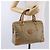 Céline Borsa Boston CELINE C Saluki in PVC e pelle Beige con finiture dorate Auth 192714 - vista 22