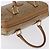 Céline Borsa Boston CELINE C Saluki in PVC e pelle Beige con finiture dorate Auth 192714 - vista 6