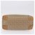 Céline Borsa Boston CELINE C Saluki in PVC e pelle Beige con finiture dorate Auth 192714 - vista 9