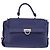 Borsa Salvatore Ferragamo Gancini in Pelle 2way Blu Argento Auth 192042A - vista 2