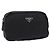 PRADA Pouch Nylon Schwarz Silber Auth 191801