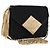 CHANEL Borsa a Spalla Matelassé con Catena in Satin Nero e CC Oro Autentica 192082V D'oro