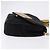 CHANEL Borsa a Spalla Matelassé con Catena in Satin Nero e CC Oro Autentica 192082V D'oro - vista 4