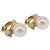 Orecchini Christian Dior metallizzati Gold Tone Auth ka5253