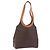 Céline Borsa a mano circolare CELINE Macadam Canvas PVC Pelle Marrone Oro Autentica 192066 D'oro