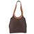 Céline Borsa a mano circolare CELINE Macadam Canvas PVC Pelle Marrone Oro Autentica 192066 D'oro - vista 2