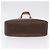 Céline Borsa a mano circolare CELINE Macadam Canvas PVC Pelle Marrone Oro Autentica 192066 D'oro - vista 9