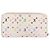 LOUIS VUITTON Monogram Multicolor Zippy Wallet White M60241 LV Auth 192417 Bianco - vista 3
