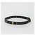 Cintura GUCCI in pelle 39.4'' Nero Oro Auth 186658A D'oro - vista 4