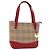 BURBERRY Nova Check Handtasche Canvas Beige Gold Auth 191907 Golden