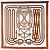 Hermès HERMES Carre 140 Scarf "Grand Tralala" Cashmere Beige Auth hk3925V