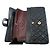 CHANEL Classic Double Flap 10" Chain Shoulder Bag Black Lambskin Nero - vista 11