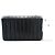 CHANEL Borsa a tracolla Single Flap con catena a righe nera trapuntata Nero - vista 3
