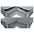 CHANEL Borsa a tracolla Single Flap con catena a righe nera trapuntata Nero - vista 6