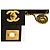 CHANEL Borsa a tracolla Single Flap con catena a righe nera trapuntata Nero - vista 7