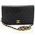 CHANEL Borsa a tracolla clutch Full Flap Chain Nera in agnello trapuntato Nero - vista 2