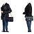 CHANEL Classic Double Flap 10" Chain Shoulder Bag Black Lambskin Schwarz - vista 12