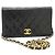 CHANEL Borsa a Spalla Small Full Flap con Catena Clutch Trapuntata Nera Nero - vista 2