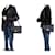 CHANEL Classic Double Flap 10" Chain Shoulder Bag Black Lambskin Nero - vista 12