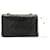 CHANEL Classic Double Flap 10" Chain Shoulder Bag Black Lambskin Nero - vista 3