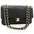 CHANEL Borsa a Spalla Double Flap V-Stitch 10" in Pelle di Agnello Nera Nero - vista 2