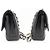 CHANEL Borsa a Spalla Double Flap V-Stitch 10" in Pelle di Agnello Nera Nero - vista 5