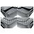CHANEL Borsa a Spalla Double Flap V-Stitch 10" in Pelle di Agnello Nera Nero - vista 6