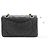 CHANEL Classic Double Flap 9" Chain Shoulder Bag Black Lambskin Nero - vista 3