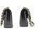 CHANEL Classic Double Flap 9" Chain Shoulder Bag Black Lambskin Nero - vista 5