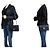 CHANEL Classic Double Flap 9" Chain Shoulder Bag Black Lambskin Nero - vista 12